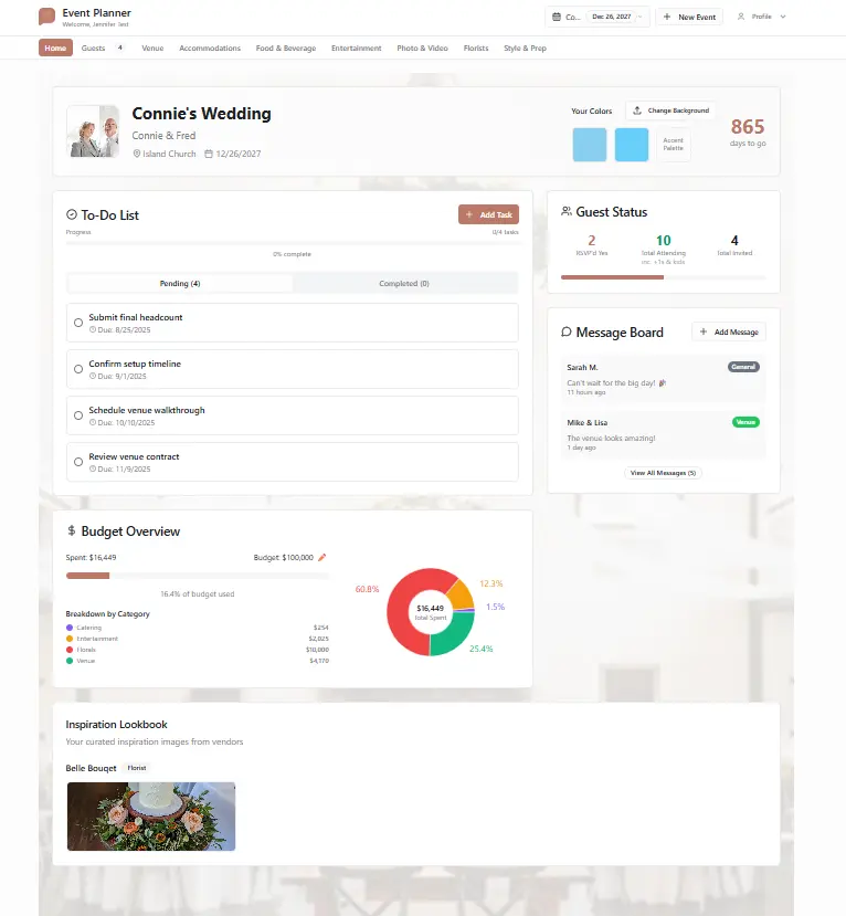 Event Dashboard